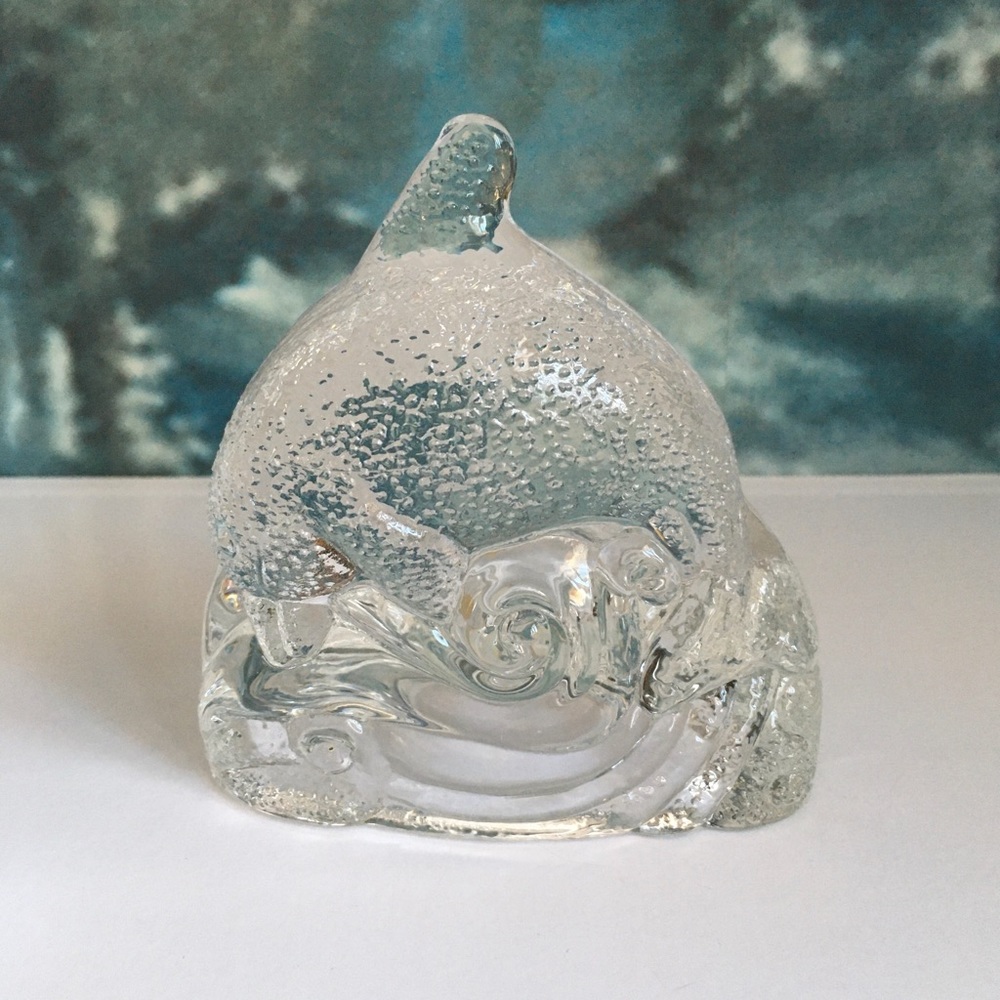 Vintage P0255 Partylite Dolphin Tealight Candle Holder